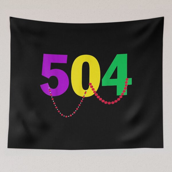Item preview, Funny Vintage 504 New Orleans Mardi Gras  Men Women designed and sold by SeanRichar.