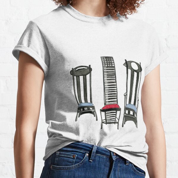 Argyle Chair- Hill House Chair And Argyle Carved Chair By Charles Rennie Mackintosh. Classic T-Shirt