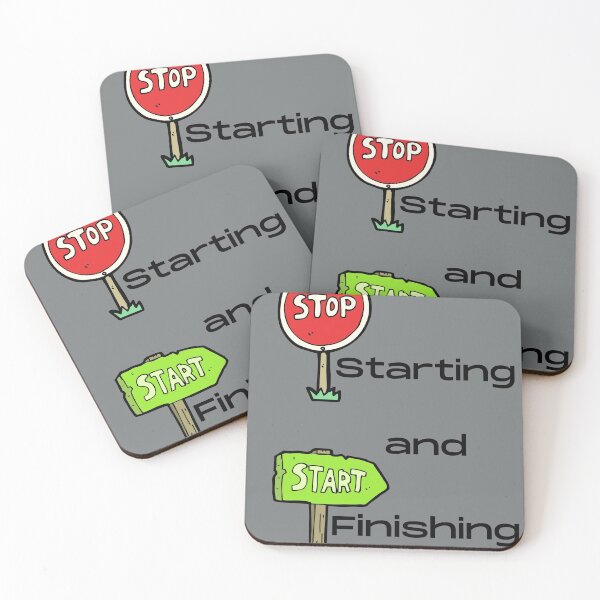 Item preview, Stop Starting and Start Finishing designed and sold by AgileBadAss.