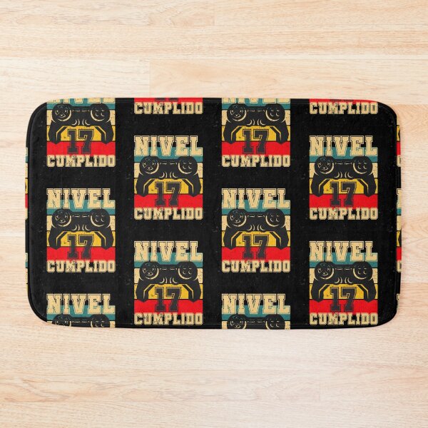 Item preview, 17 Cumpleaños Regalo Gamer Nivel 17 Cumplido  (Level 17 Complete in Spanish Birthday Gift) Diseño Unisex designed and sold by InkItStudio.