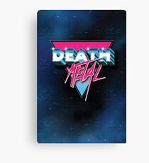 Death Metal 80s Logo Canvas Print