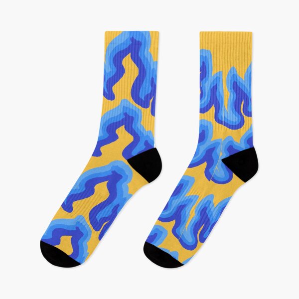 Item preview, Yellow & Blue Flame Pattern  designed and sold by fancysarah.