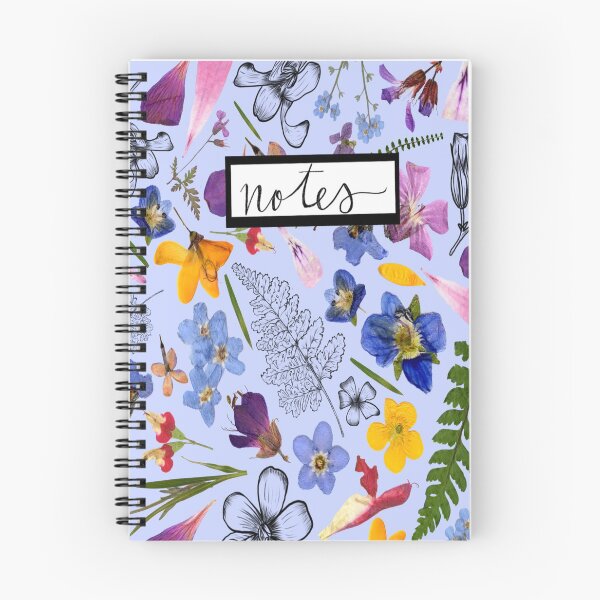 Item preview, Botanical Field Guide Notebook - Light Blue designed and sold by FaithflFangrl.