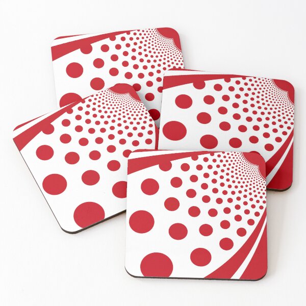 Item preview, Polkadots Reinvented in Red and White 01 designed and sold by vortexatelier.