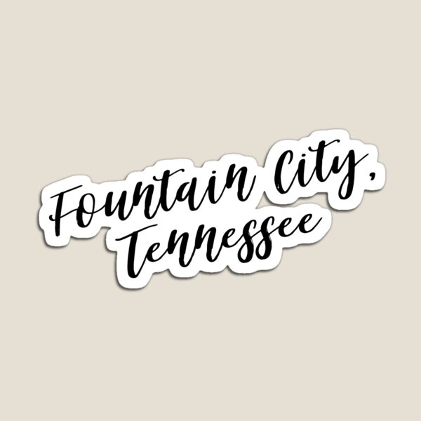 Item preview, Fountain City, Tennessee (black) designed and sold by bendywendy.