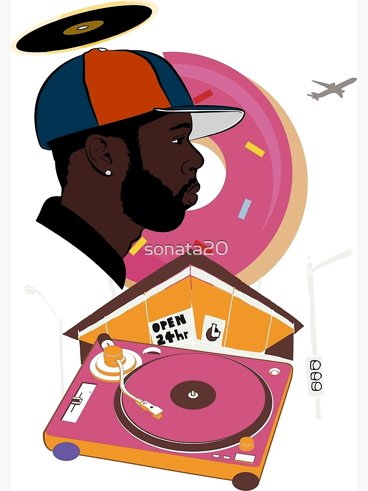 Custom JDILLA hotsell backpack Jordan brand Jay Dee Donuts hip hop Sharpie drawing