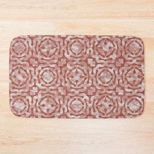 Item preview, Pink and gold marble mosaic pattern designed and sold by lents.
