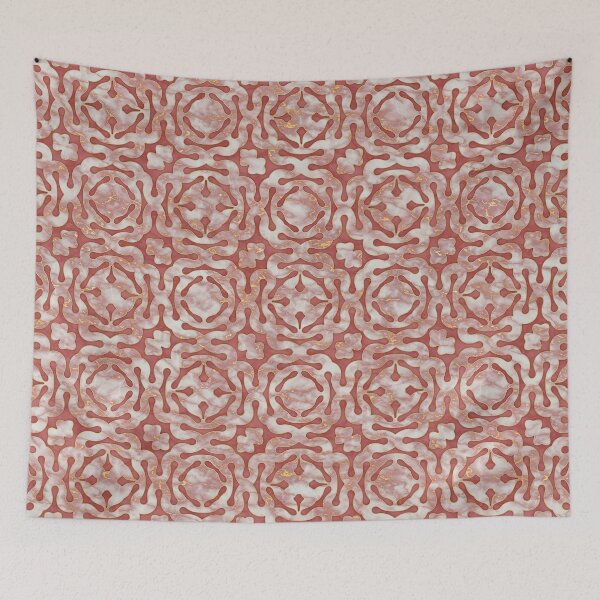 Item preview, Pink and gold marble mosaic pattern designed and sold by lents.