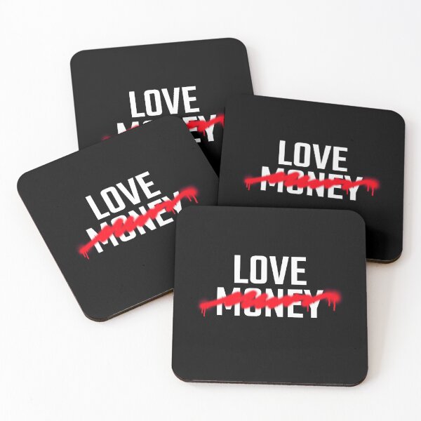 Item preview, Love Over Money - Strikethrough designed and sold by findot.