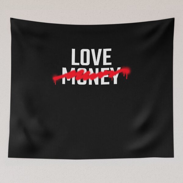 Item preview, Love Over Money - Strikethrough designed and sold by findot.