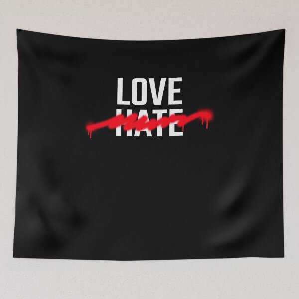 Item preview, Love Not Hate - Strikethrough designed and sold by findot.