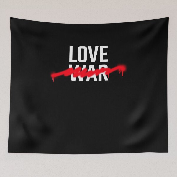 Item preview, Love Not War - Strikethrough designed and sold by findot.