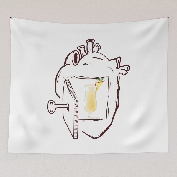 Item preview, Pina Colada In My Heart designed and sold by foodisthekey.