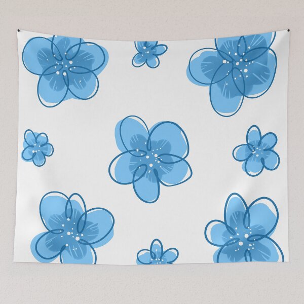 Item preview, Random Blue Flower designed and sold by Junasaji.