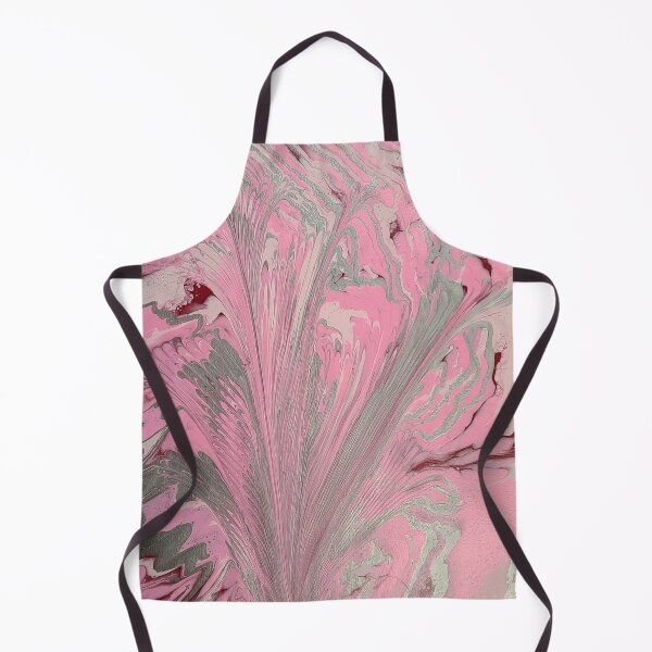 Item preview, Pink, silver, red, acrylic pour, pull art designed and sold by Kim-Pratt.