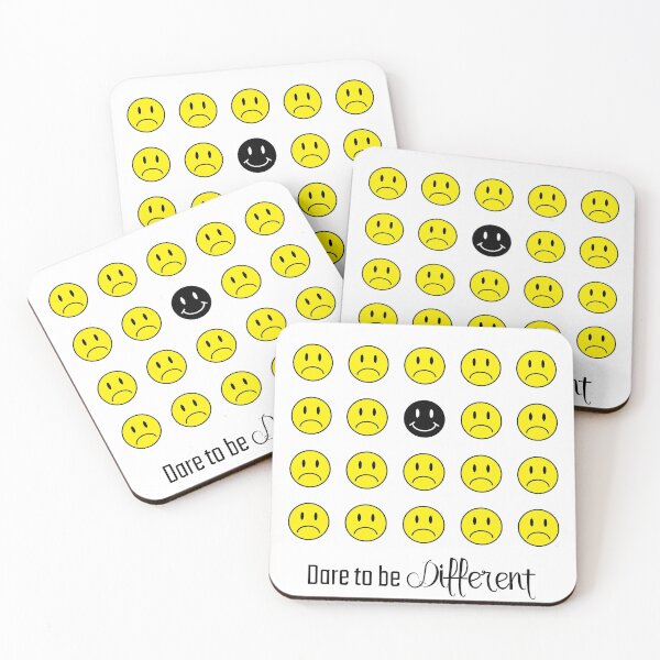 Item preview, Dare to Be Different: Inspirational, Motivational, Smiley Face Wall Art and T-Shirt designed and sold by EmilySutin.