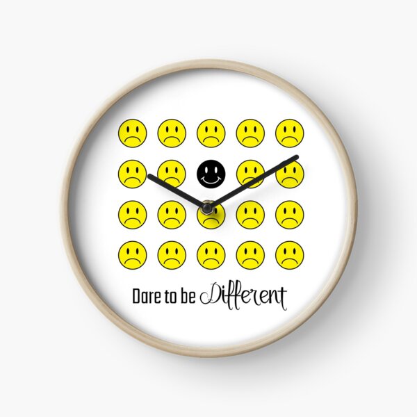 Item preview, Dare to Be Different: Inspirational, Motivational, Smiley Face Wall Art and T-Shirt designed and sold by EmilySutin.
