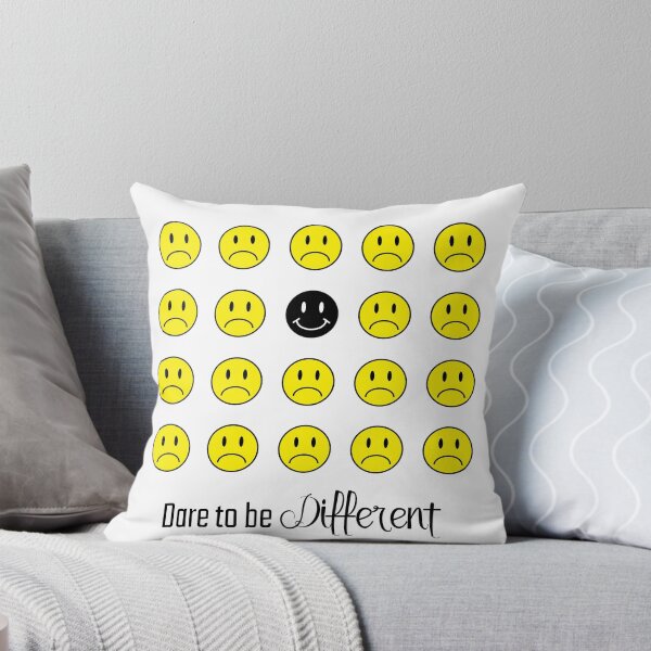 Item preview, Dare to Be Different: Inspirational, Motivational, Smiley Face Wall Art and T-Shirt designed and sold by EmilySutin.