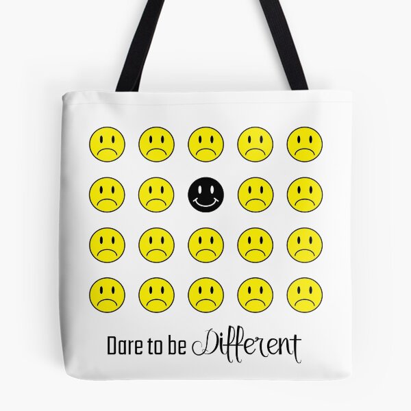 Item preview, Dare to Be Different: Inspirational, Motivational, Smiley Face Wall Art and T-Shirt designed and sold by EmilySutin.