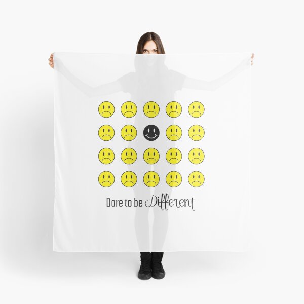 Item preview, Dare to Be Different: Inspirational, Motivational, Smiley Face Wall Art and T-Shirt designed and sold by EmilySutin.