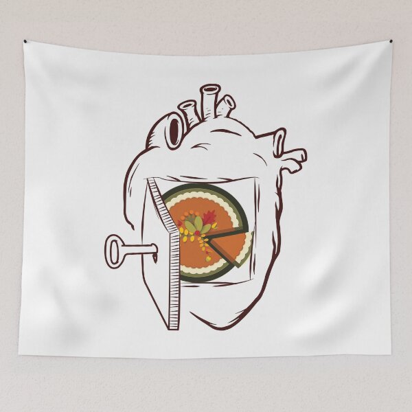 Item preview, Pumpkin Pie In My Heart designed and sold by foodisthekey.