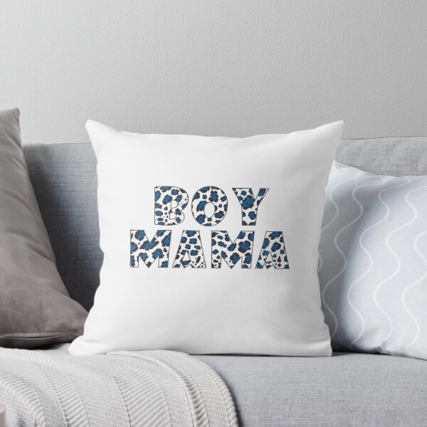 Item preview, Boy Mama in Leopard Print in White and Blue designed and sold by Matt Ballinger.