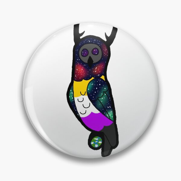 Item preview, Nonbinary Space Owl designed and sold by SmoulderDrache.