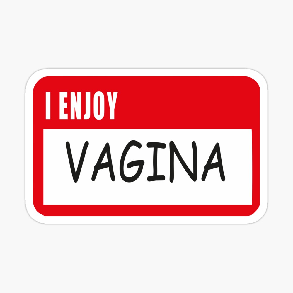 I Enjoy Vagina Funny Tag Name Vintage