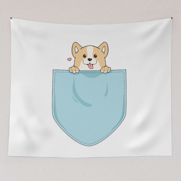 Item preview, Corgi In Pocket Funny Corgi Crazy Dog Lover Gift T-Shirt designed and sold by TheFlipRepublic.