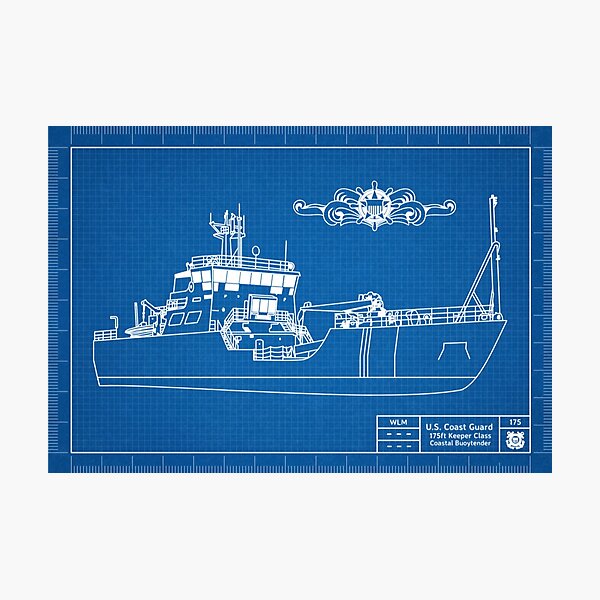 Item preview, Blueprint Series - Coast Guard 175ft Keeper Class Coastal Buoytender designed and sold by AlwaysReadyCltv.