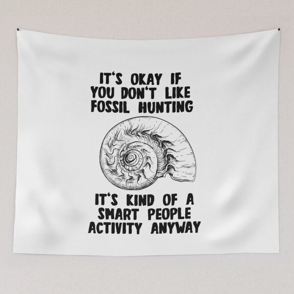 Item preview, Fossil Hunting Hunter Funny T-Shirt Paleontologist Smart designed and sold by TheFlipRepublic.