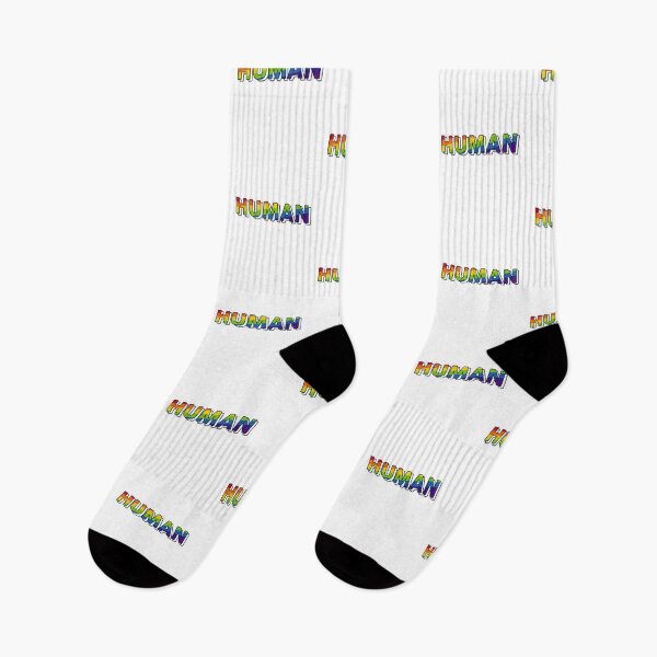 Item preview, HUMAN LGBT Flag Gay Pride Month Transgender Rainbow Lesbian T-Shirt designed and sold by TheFlipRepublic.