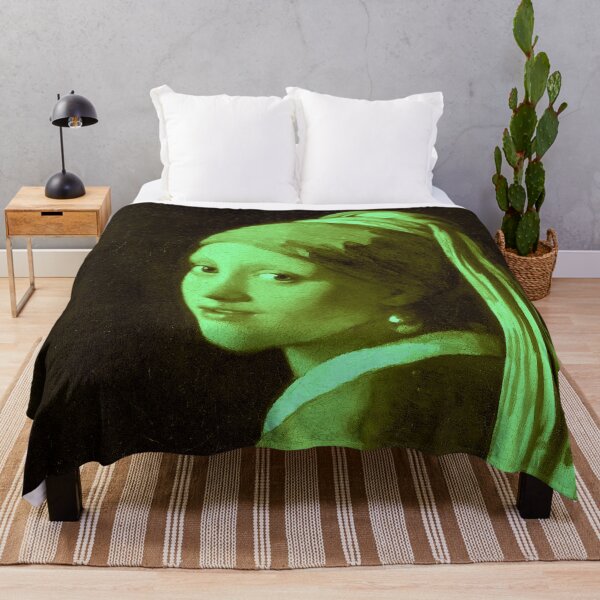 Item preview, Green Girl With Pearl Earring (Eerie Version) designed and sold by SimpleJoyStyle.
