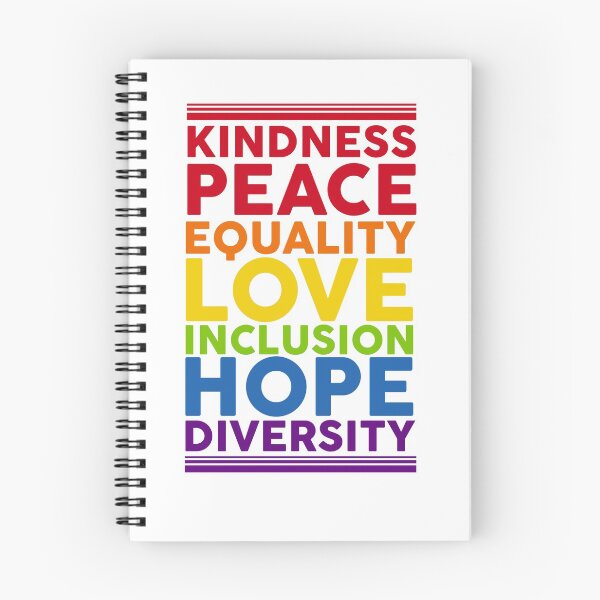 Item preview, Peace Love Inclusion Equality Diversity Human Rights T-Shirt designed and sold by TheFlipRepublic.