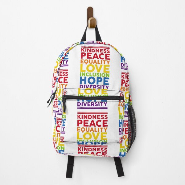 Item preview, Peace Love Inclusion Equality Diversity Human Rights T-Shirt designed and sold by TheFlipRepublic.