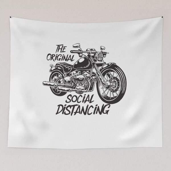 Item preview, Funny Motorcycle Original  Distancing T-Shirt designed and sold by TheFlipRepublic.