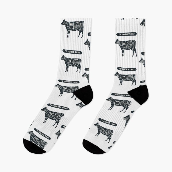 Item preview, I'd Smoke That Cow BBQ T-Shirt for Grillmasters Fathers designed and sold by TheFlipRepublic.