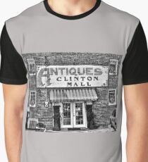 "Antiques, Clinton Mall, #2"... prints and products Graphic T-Shirt