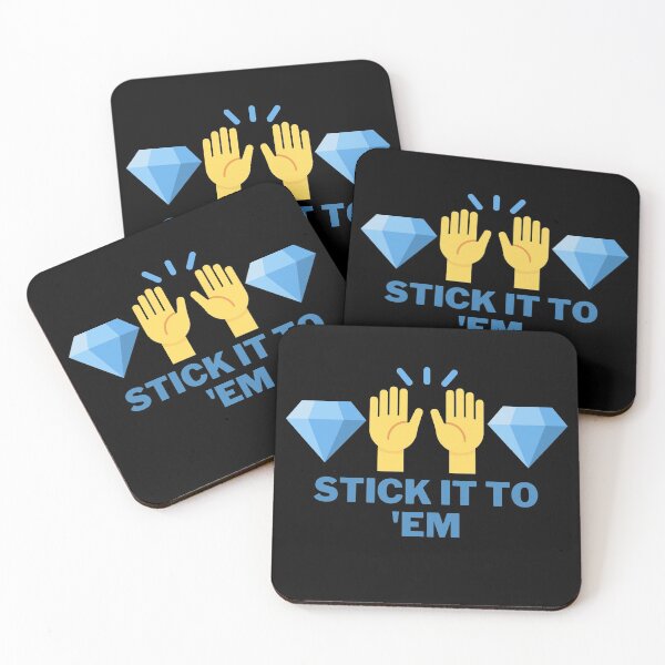 Item preview, Diamond Hands - Stick It To 'Em designed and sold by McJones-Designs.