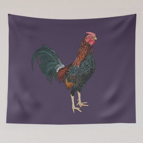 Item preview, Red Rooster with Colourful Plumage designed and sold by creativekeener.