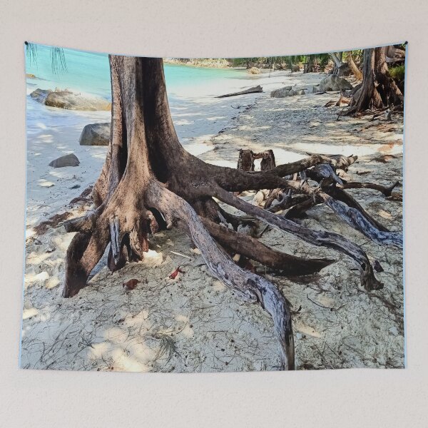 Item preview, Asian tree roots on a wonderful beach with a view of the sea designed and sold by vibeno1.