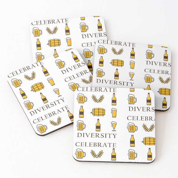 Item preview, Celebrate Diversity Craft Beer Drinking T-Shirt designed and sold by TheFlipRepublic.
