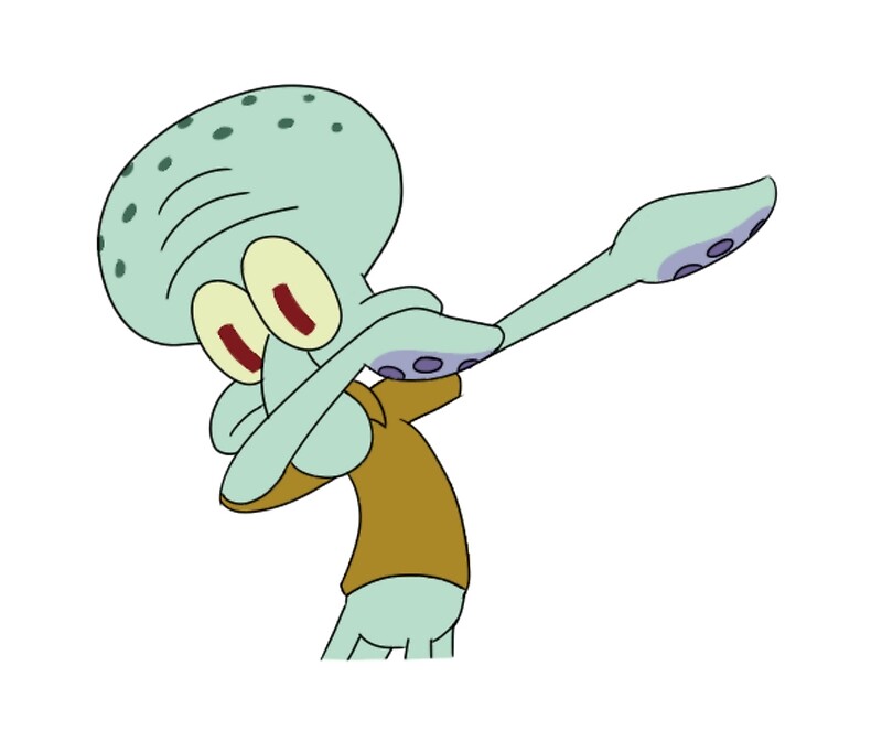 Image result for squidward dab