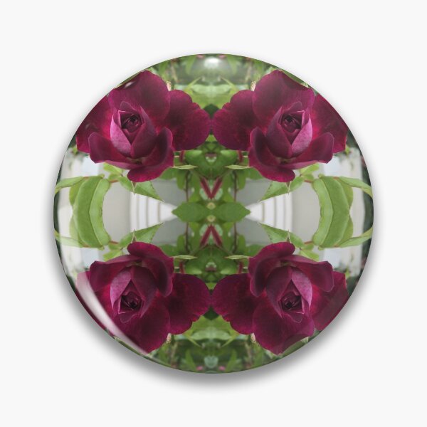 Item preview, Botanical Divine - Rosas magentas florecientes en los jardines de verano, simetría del amor designed and sold by RoseAromas.