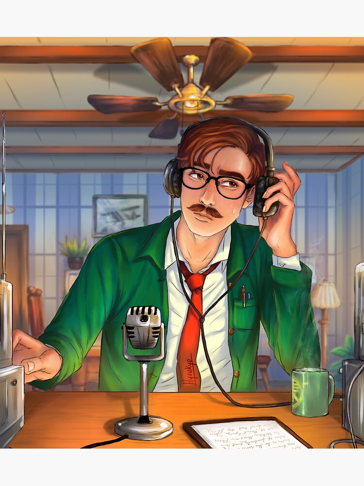 Aperçu 3 sur 3. Sticker avec l'œuvre Harvey - Stardew Valley créée et vendue par HyoukyosArt.