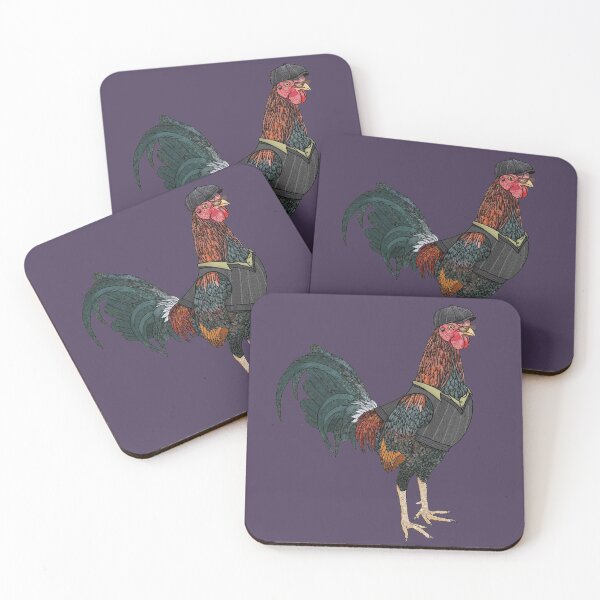 Item preview, Red Rooster Hipster in Flat Cap & Sweater Vest designed and sold by creativekeener.