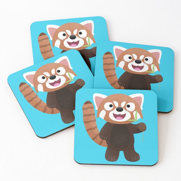 Item preview, Cute red panda cartoon illustration designed and sold by FrogFactory.