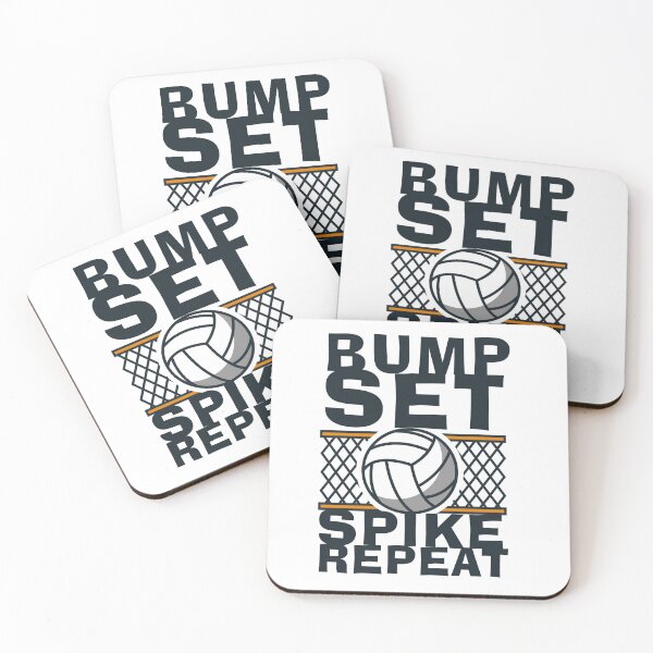 Item preview, Girls Volleyball Bump Set Spike Repeat Blue Purple Teen Gift T-Shirt designed and sold by TheFlipRepublic.