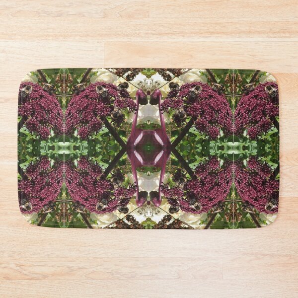 Item preview, Bee Love - A Bevy of Bee Bros on the Burgundy Blooms, Gathering Nectar designed and sold by RoseAromas.