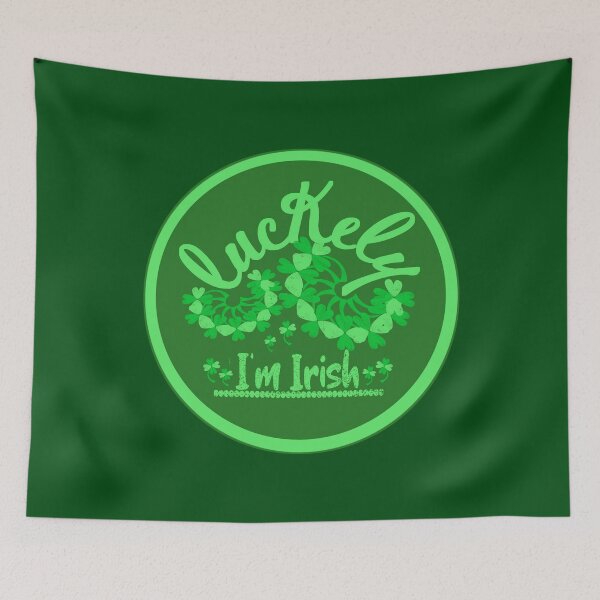 Item preview, Fortunately, shamrocks with vintage writing, I'm Irish. designed and sold by vibeno1.